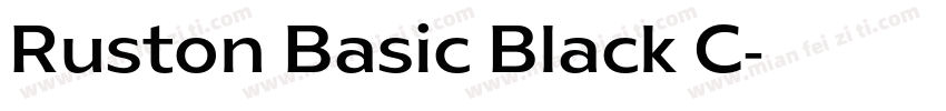 Ruston Basic Black C字体转换